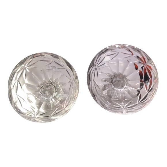 Pair of Vintage Bohemian Cut Crystal Candle Holders - Picture 3 of 5